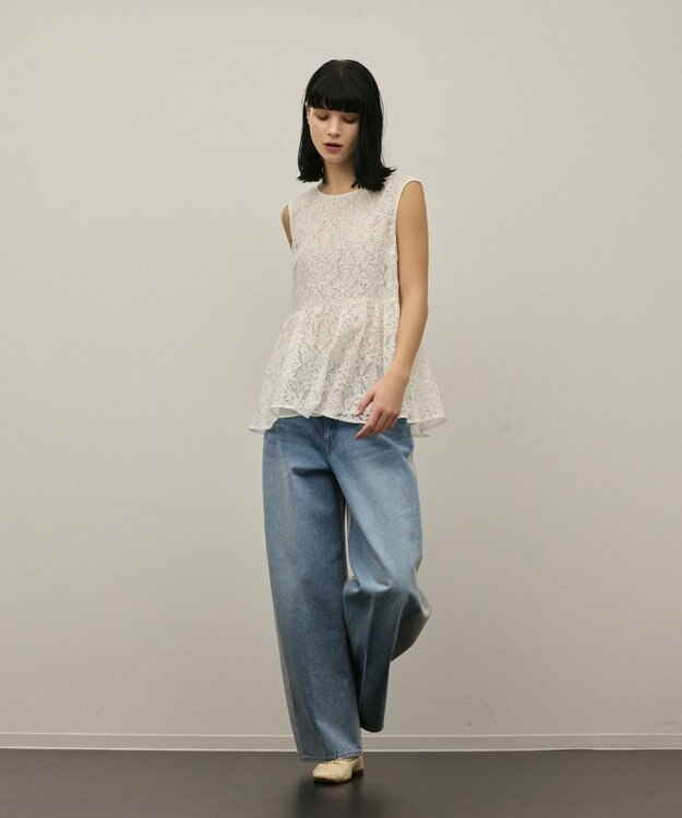 GRACE CONTINENTAL レイヤードレーストップ キナリ