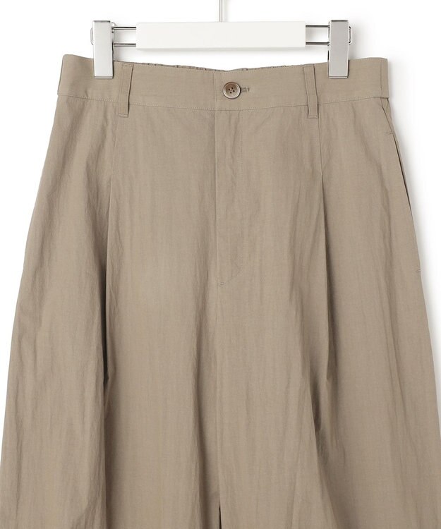 23区 【先行予約/SLOW/一部店舗限定】コットンナイロンタイプライター ワイドカーブ バギー パンツ カーキ