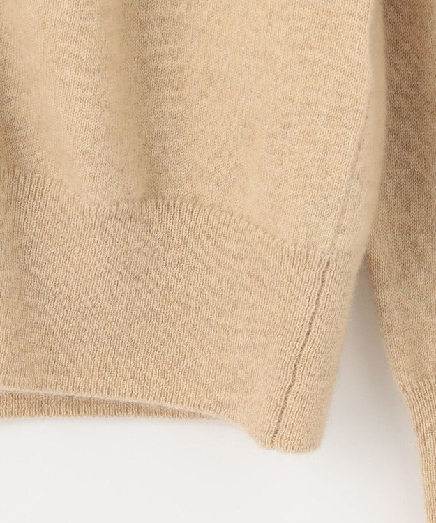 自由区 【洗える】ピュアカシミヤミルド カーディガン ベージュ系