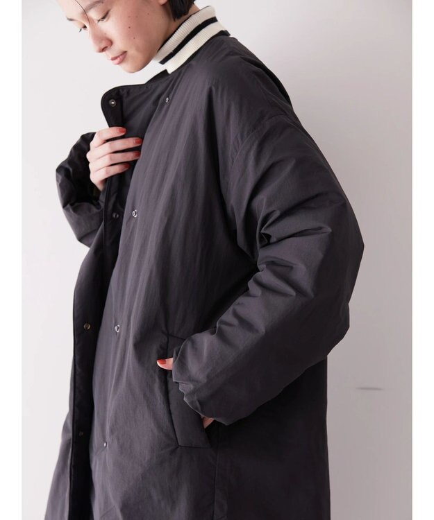 AMERICAN HOLIC キルポカ撥水加工サイドＺＩＰコート Ivory