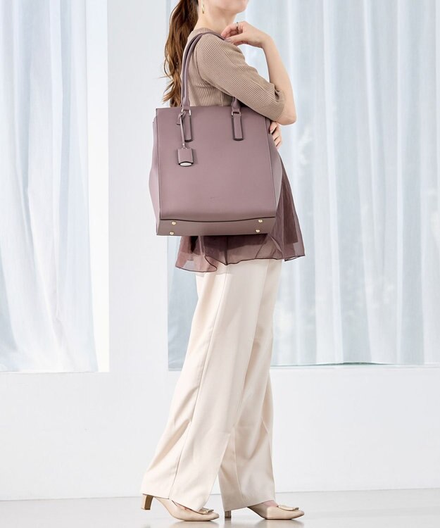 ACE BAGS & LUGGAGE 【PCケース付・A4収納】【雑誌掲載】Jewelna Rose OLバッグ エト トートバッグ 縦型 11932 ジュエルナローズ 通勤 ダスティピンク