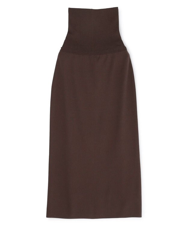 BEIGE， 【ロングセラー】LAURA / ストレッチ Iラインニットスカート Brown