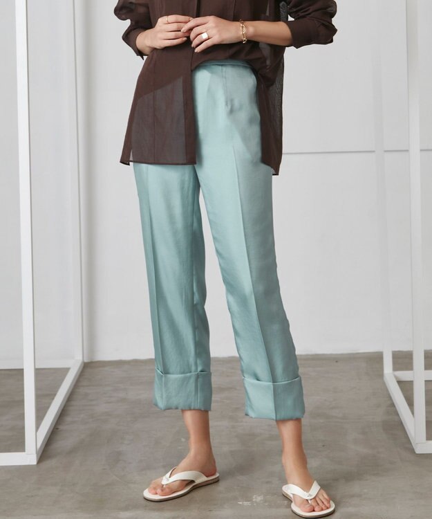 BEIGE， CARO / クロップドパンツ Aqua