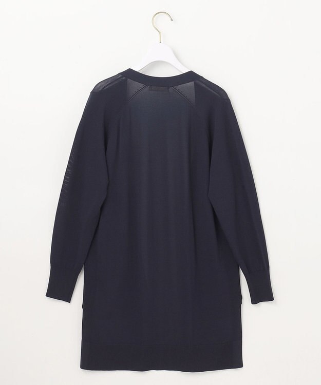 ANY SIS 【UVケア】サイドスリットロング カーディガン ネイビー