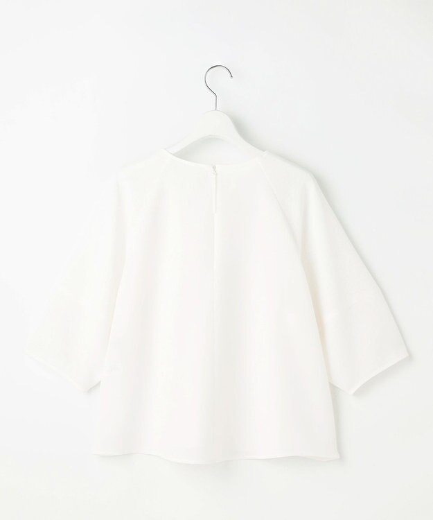 自由区 L 【人気素材・NEWデザイン】ラスティックメッシュラグランスリーブ ブラウス オフ