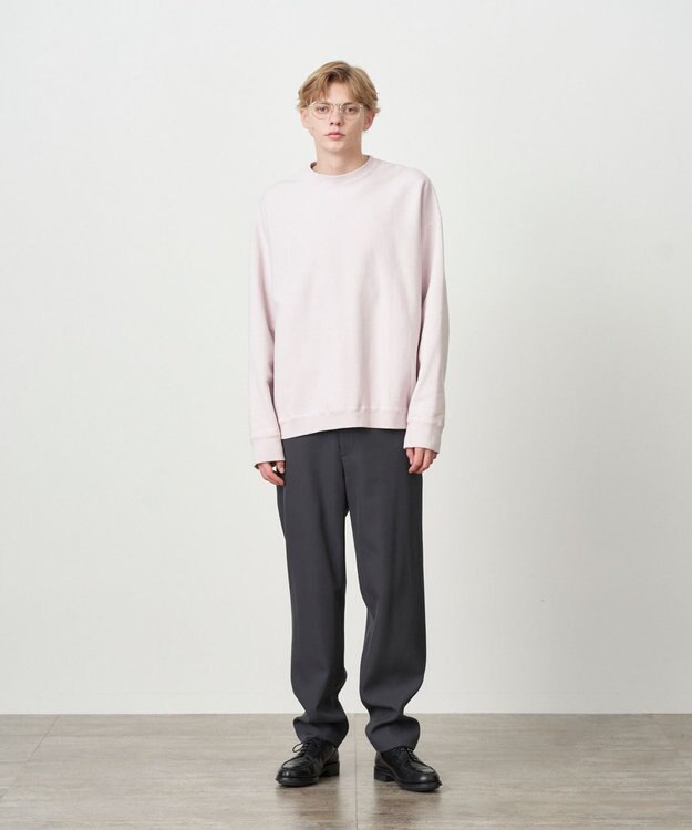 ATON NATURAL DYED URAKE | オーバーサイズスウェットシャツ - UNISEX PINK