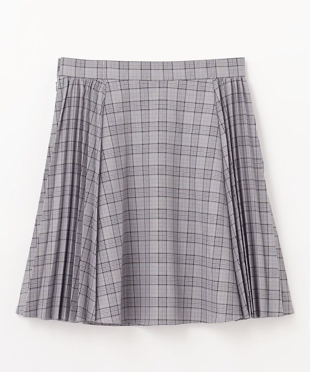 組曲 KIDS 【150-170㎝】サイドプリーツチェック スカート グレー系5