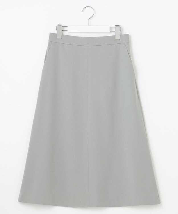 自由区 【XSサイズ～/洗える】ダブルフェイススーティング セミフレアスカート セージ