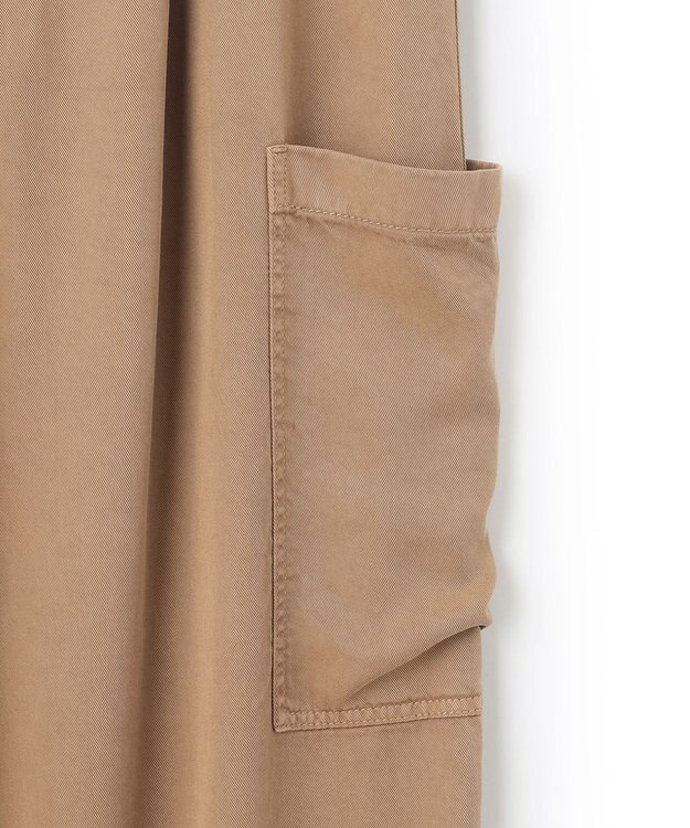 23区 L 【SLOW/一部店舗限定】ガーメントツイル ワイドタック パンツ ベージュ系