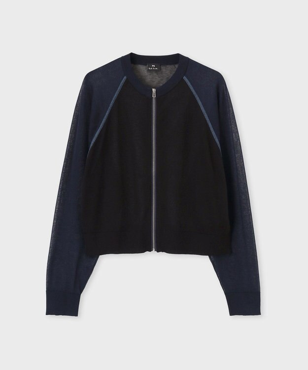 Paul Smith ジップアップ シアーニット ブラック