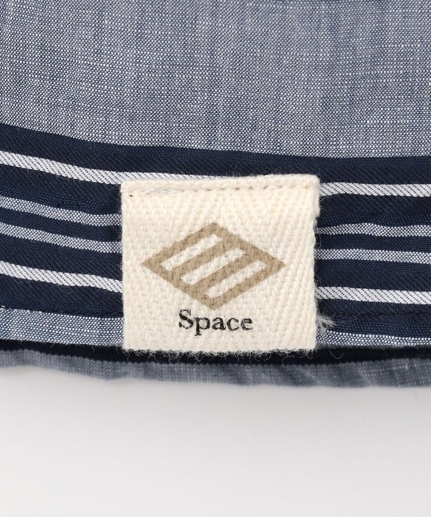 JOSEPH ABBOUD MOUNTAIN 【SPACE／UNISEX】七分袖 ランダムボーダー シャツ ネイビー系2