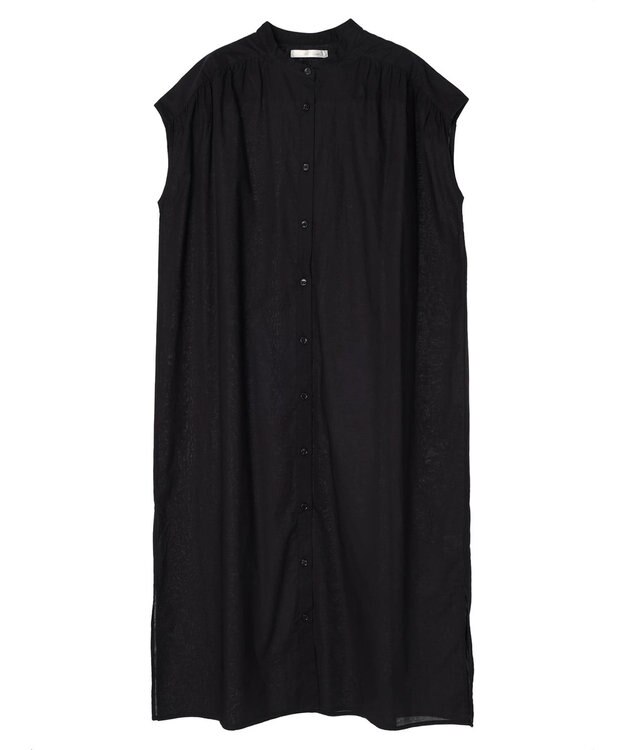 Green Parks ・Ｐｅｔｉｔ　Ｆｌｅｕｒ　カラーシャツワンピース Black