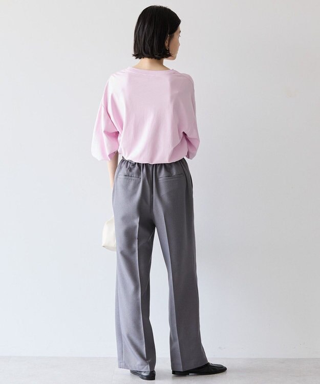 AMERICAN HOLIC 接触冷感7分袖タックスリーブカットプルオーバー Pink