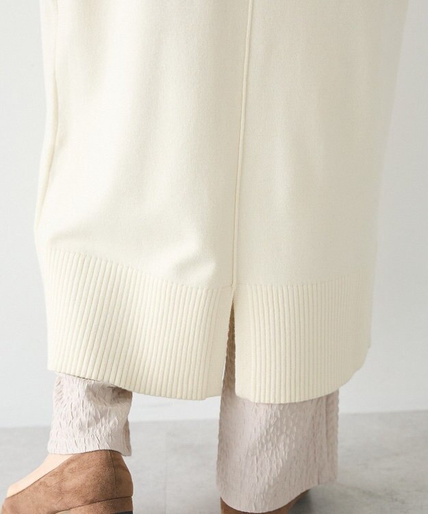 CRAFT STANDARD BOUTIQUE 洗える/とてもちニットワンピース Ivory