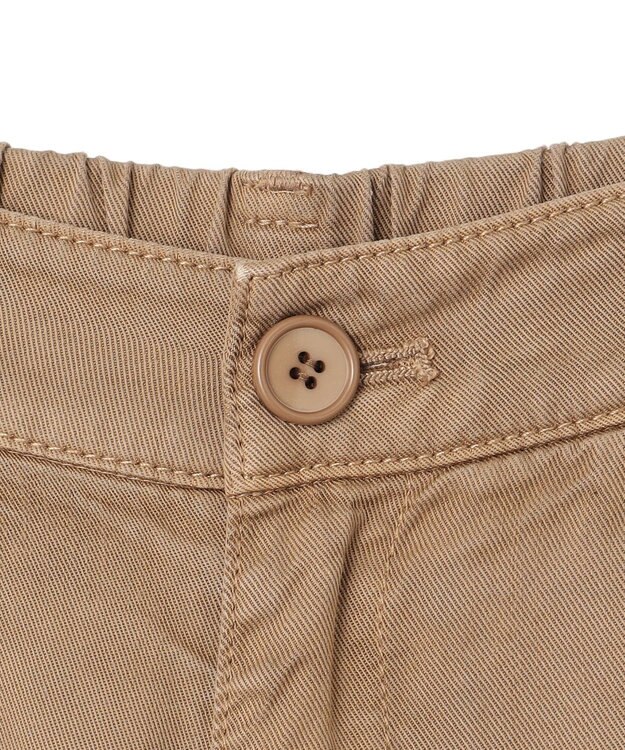 23区 L 【SLOW/一部店舗限定】ガーメントツイル ワイドタック パンツ ベージュ系