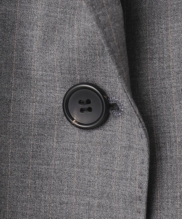 23区 S 【セットアップ対応】ファインネスウール ジャケット グレー系ストライプ