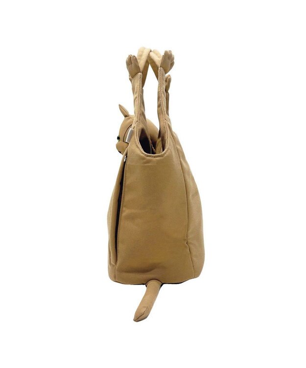 ROOTOTE 1034【ネコトート】EU.ラウンド.ブラブラネコ-A 02：キャメル