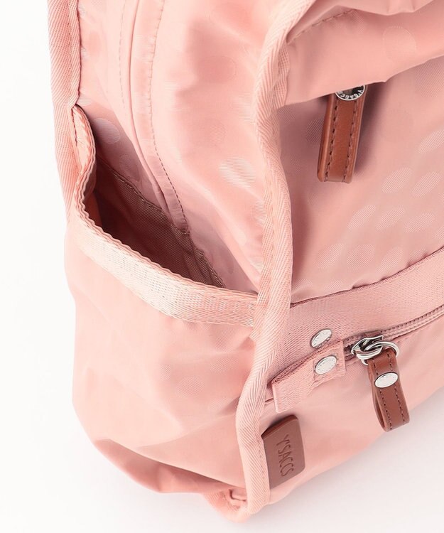 Y'SACCS 撥水ナイロンテープデザインスクエアバックパック ピンクベージュ