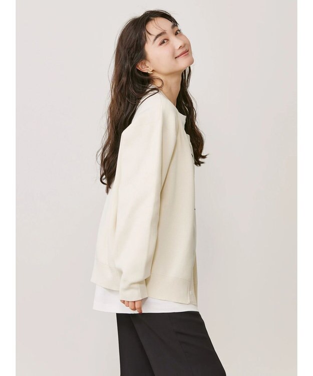 AMERICAN HOLIC エコカルットクルーネックカーディガン Off White