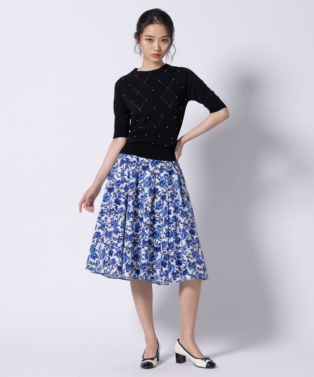 TOCCA 【洗える・消臭】BLOOMING SPRING TIME スカート ブルー系
