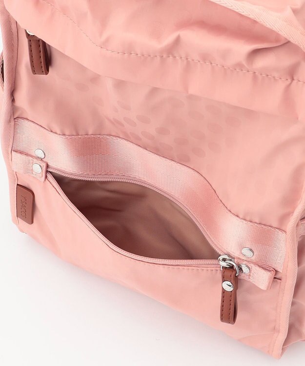 Y'SACCS 撥水ナイロンテープデザインスクエアバックパック ピンクベージュ