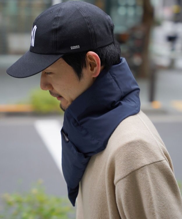 F/ACSION 【ユニセックス/防水・保温・撥水・透湿/洗える】KOMOKAKE　ダウンマフラー NAVY