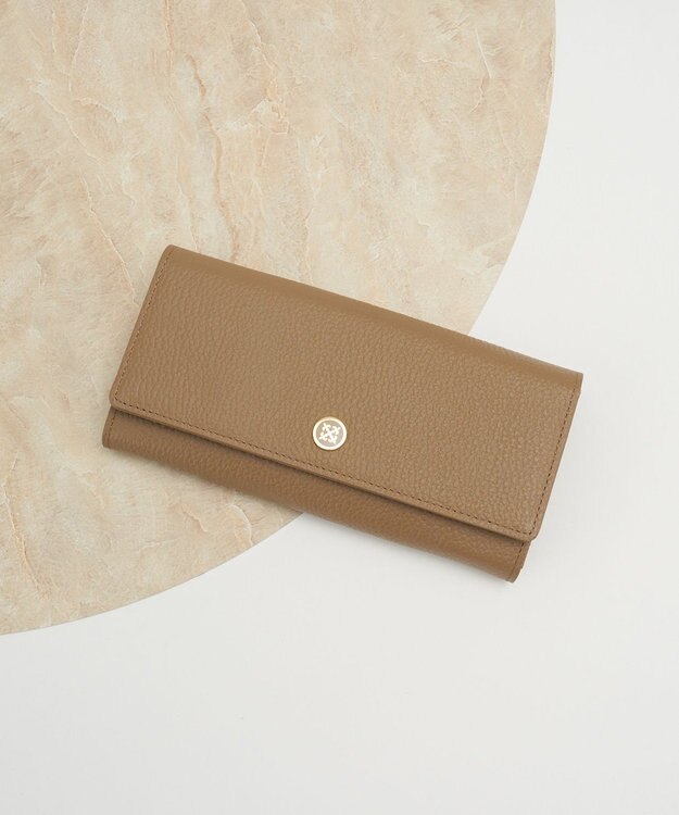russet サークルプレートロングウォレット(SO-440) Mocha