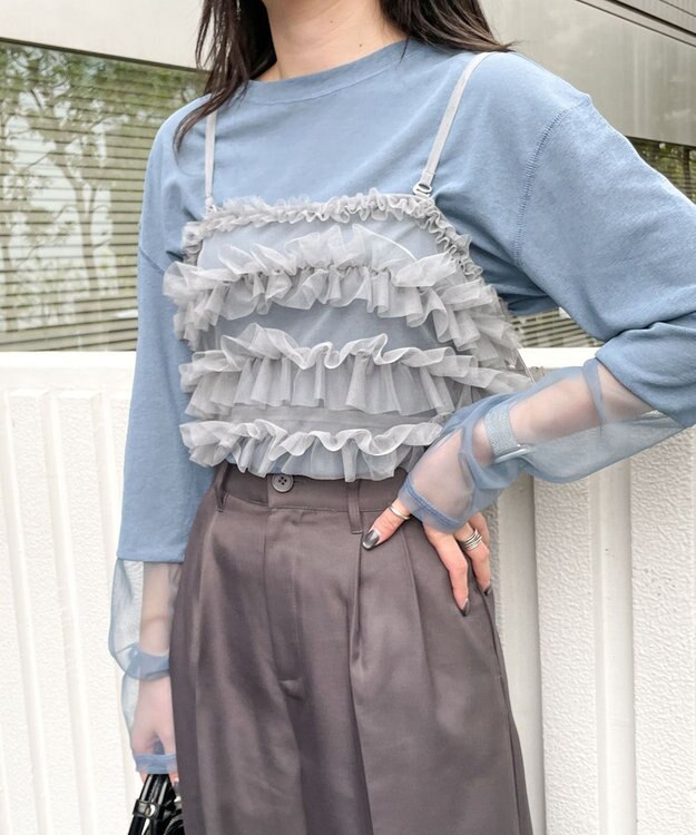 WEGO チュールビスチェ グレー