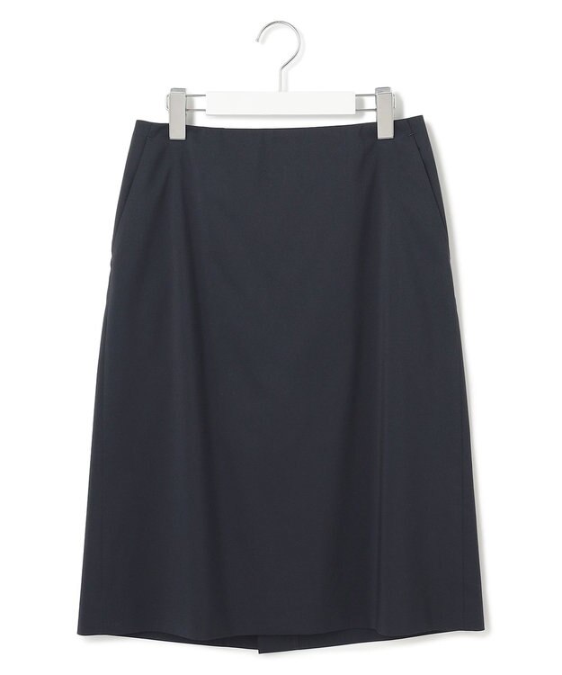 23区 S 【セットアップ対応】ストレッチシャンブレー タイト スカート ネイビー系