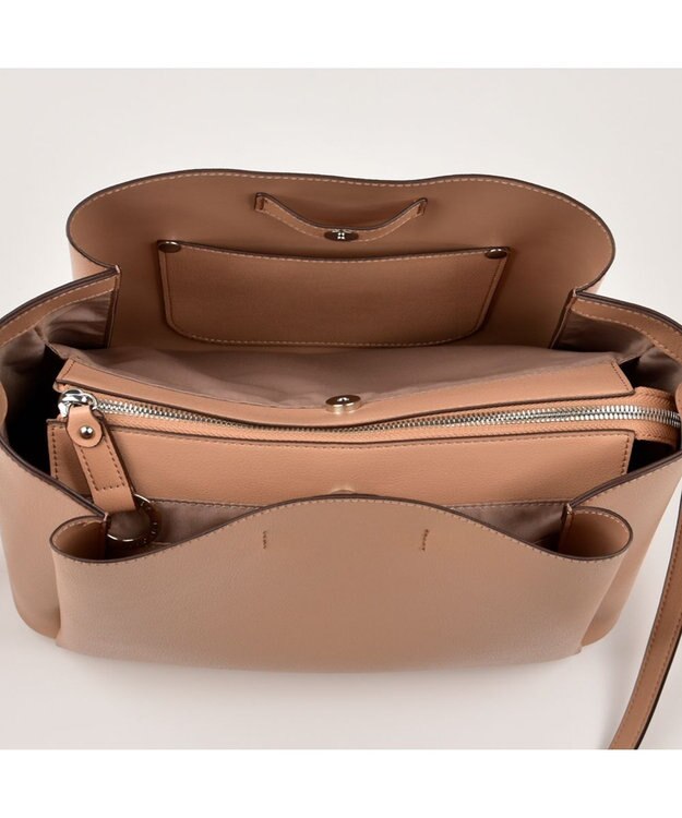 LA BAGAGERIE シンプルショルダーバッグ ピンク