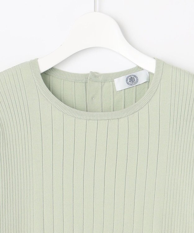 J.PRESS LADIES 【洗える】 PRINCESS クルーネック ニット ライトグリーン系