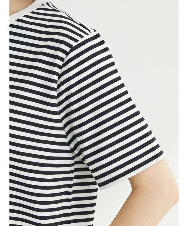 Green Parks 汗染み防止クルーネックＴシャツ Border