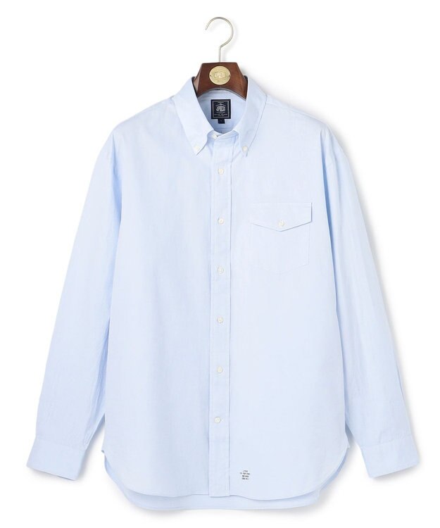J.PRESS MEN 【J.PRESS ORIGINALS】【UNISEX】Pin Oxford Shirt / B.D. / Baggy-Fit サックスブルー系