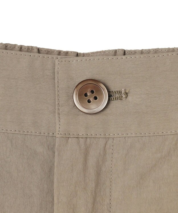 23区 【先行予約/SLOW/一部店舗限定】コットンナイロンタイプライター ワイドカーブ バギー パンツ カーキ