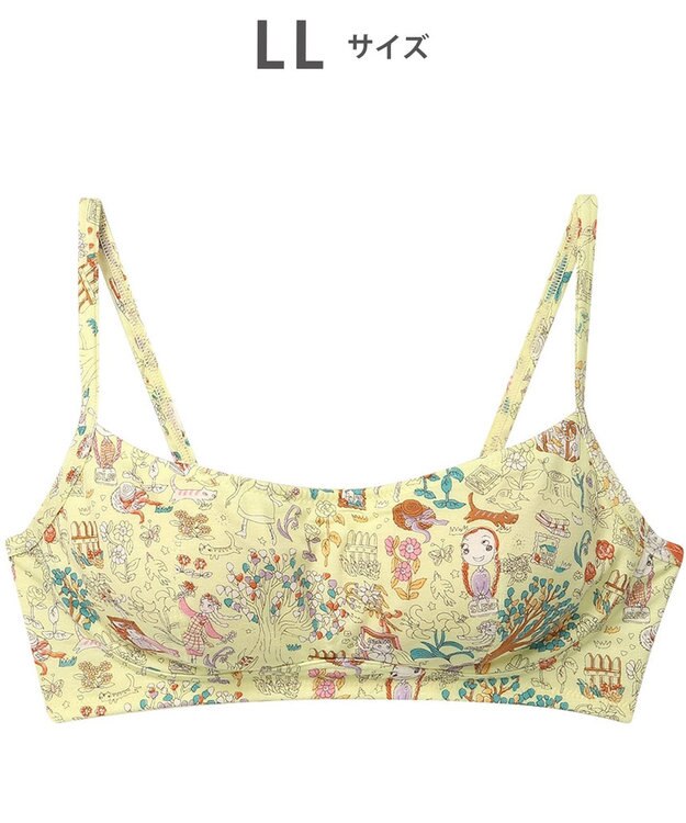 tsumori chisato SLEEP ツモリチサト ブラジャー ノンワイヤーブラ 綿100%(パッド受け) ストラップ長さ調整可能 UBX534 /ワコール クリーム