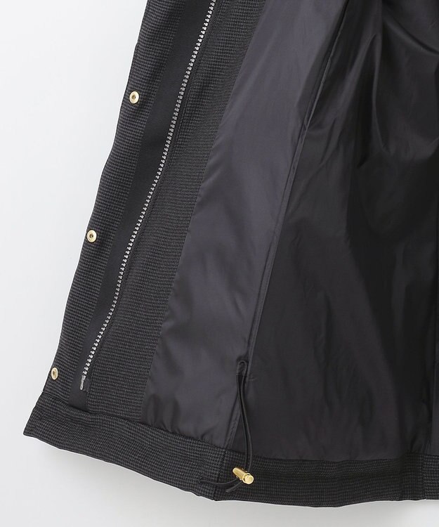 J.PRESS LADIES S ハウンドトゥース&グレンチェック ショート ダウンコート ライトグレー系3
