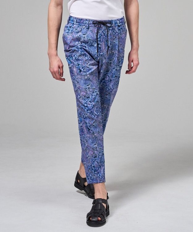 JOSEPH HOMME 【新素材】ドットエアーリバーシブル ドロスト付タック入りテーパードパンツ / PEGG TUCK ライラック系5