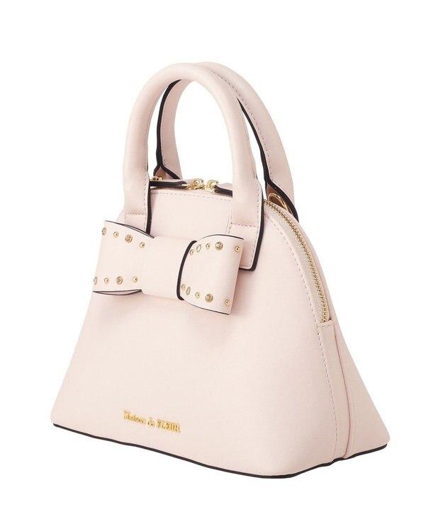 Maison de FLEUR リボンハーフムーン２Ｗａｙバッグ Light Pink