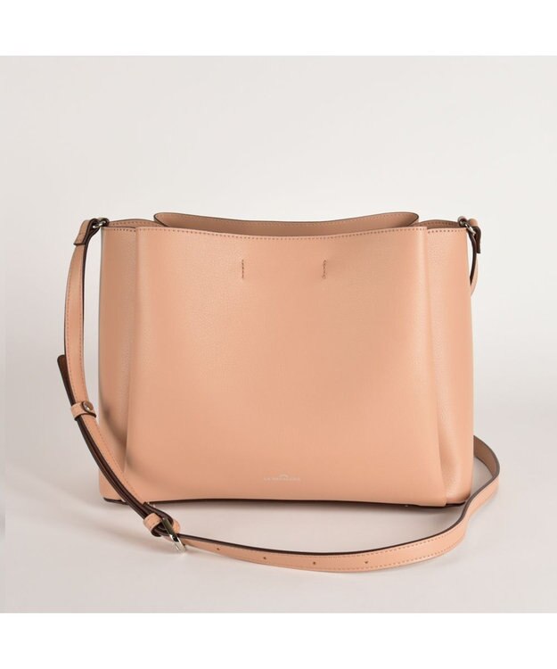 LA BAGAGERIE シンプルショルダーバッグ ピンク