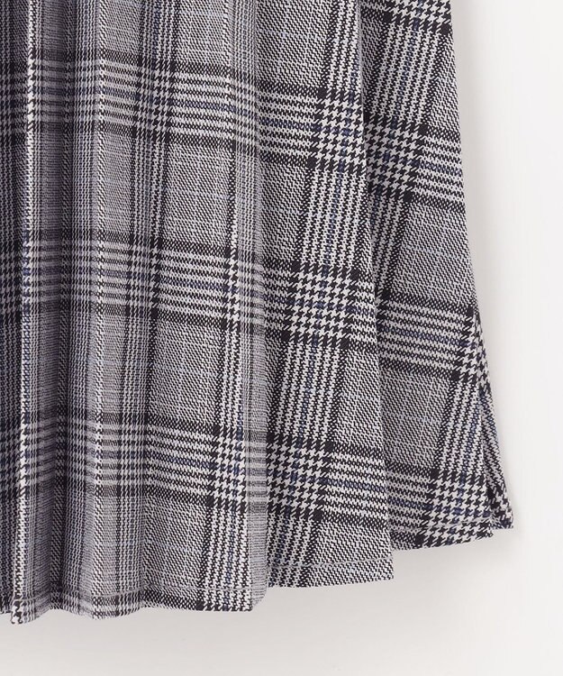 組曲 KIDS 【150-170㎝】サイドプリーツチェック スカート グレー系5