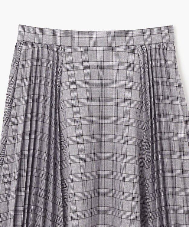 組曲 KIDS 【150-170㎝】サイドプリーツチェック スカート グレー系5