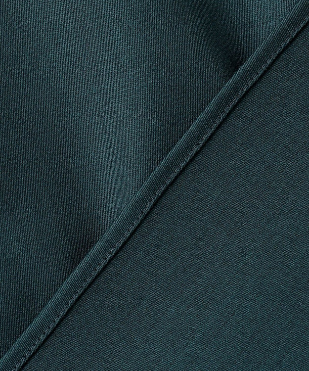 23区 【滝沢眞規子さん着用/洗える】メリノウールサテン 2WAYドルマンスリーブシャツ ブラック系