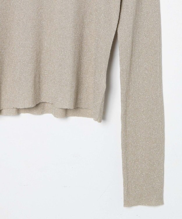 WEGO ラメリブニット ベージュ