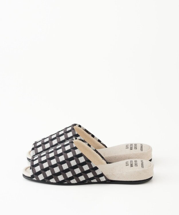 LOOM&SPOOL GeoVis吊り込みスリッパ モノトーン