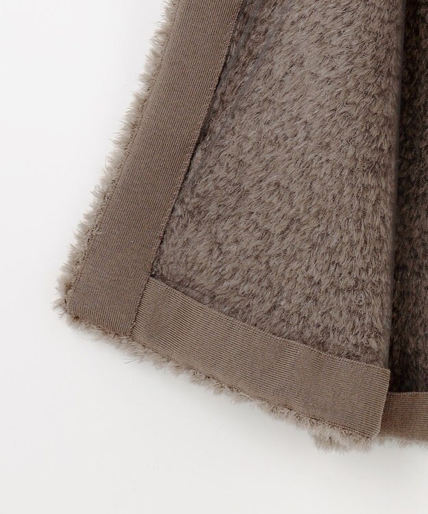 自由区 【カトリエムブーケ】Gilet de fourrure ファージレ モカ