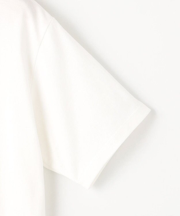 組曲 S 【綿100％】フロッキープリント Ｔシャツ アイボリー系