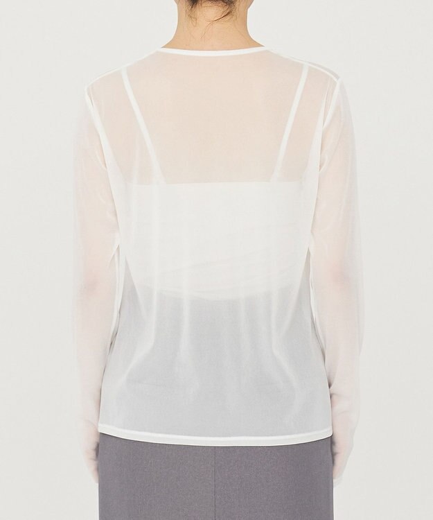 uncrave トリコットシフォン クルーネック カットソー（uncrave STANDARD） オフ