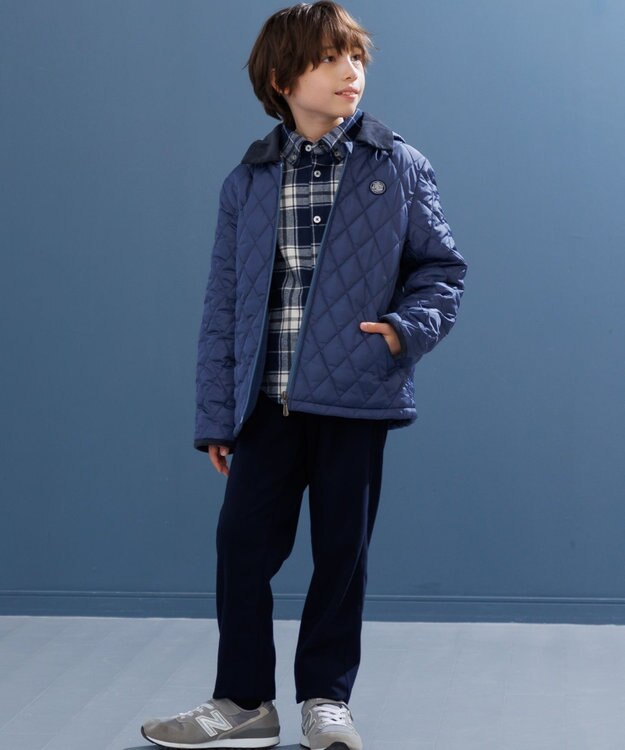 J.PRESS KIDS 【100-130cm】ナチュラルストレッチ パンツ ネイビー系