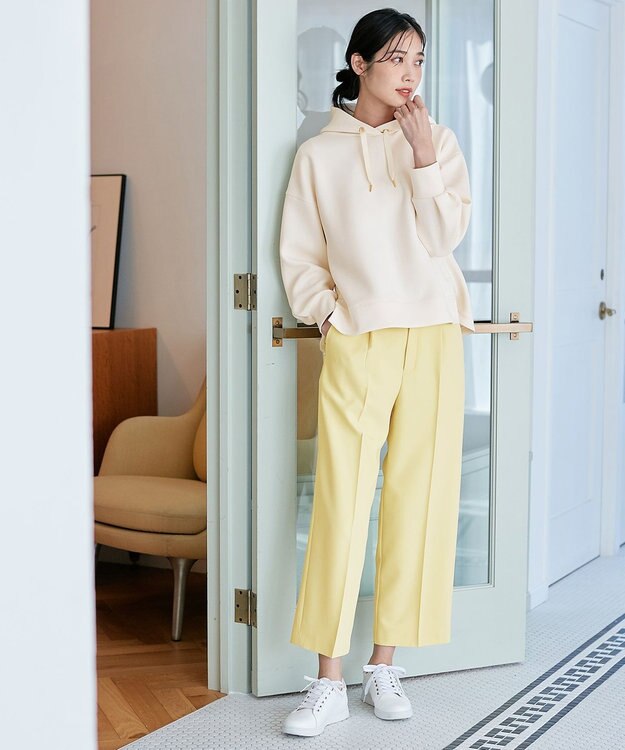 ANY SIS 【WEB・一部店舗限定】褒めらレディ ワイド パンツ レモンイエロー