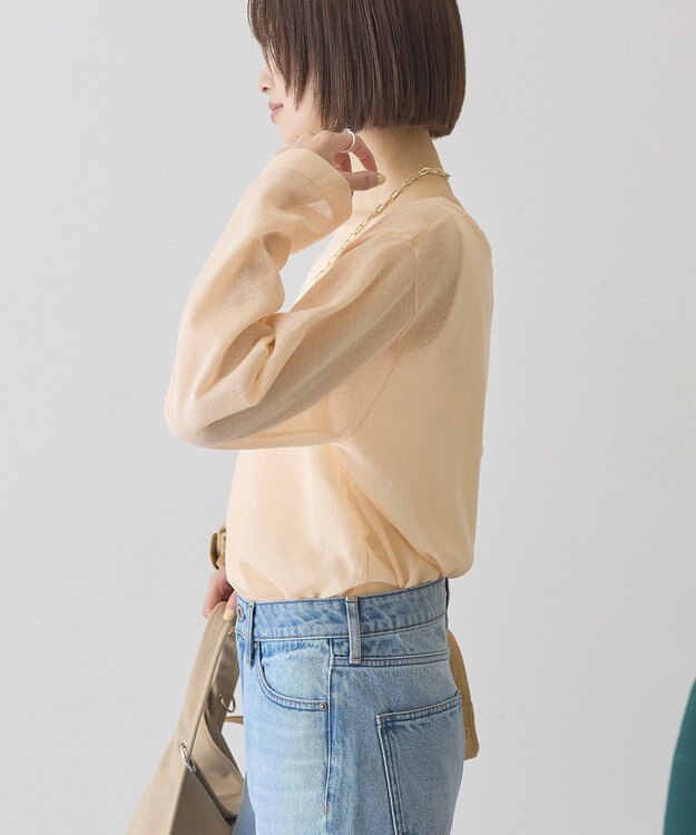 AMERICAN HOLIC シアーニットプルオーバー Orange